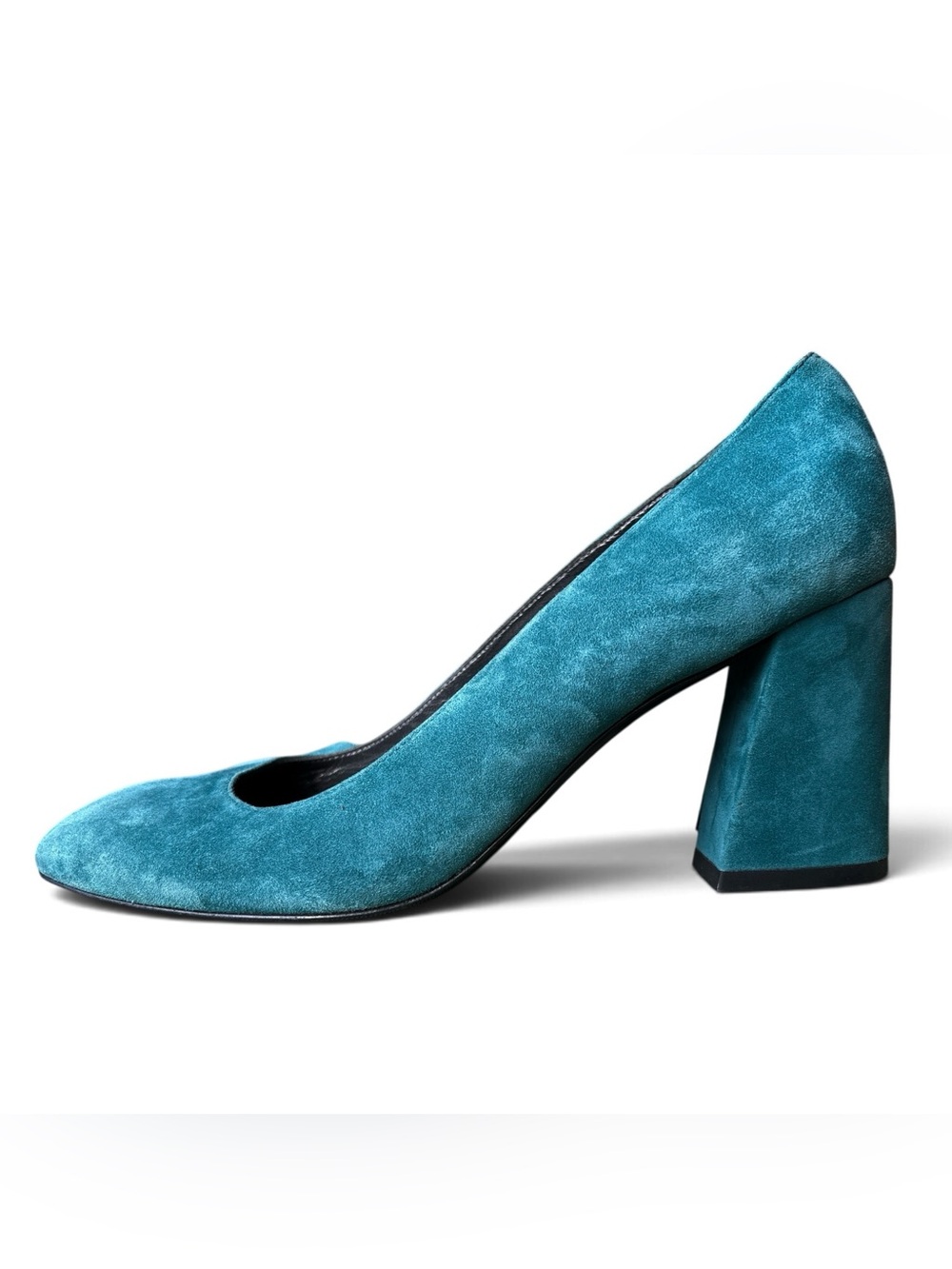 Stuart Weitzman Marymid Blue Block Heel Pumps, Women’s Size 10 M